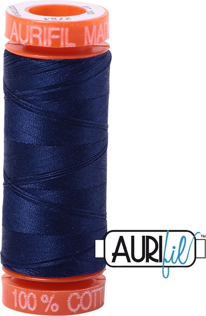 AURIfil Nähgarn MK50WT 1300m, 100% CO : 2784 Dark Navy AURIfil: 2784 Dark Navy