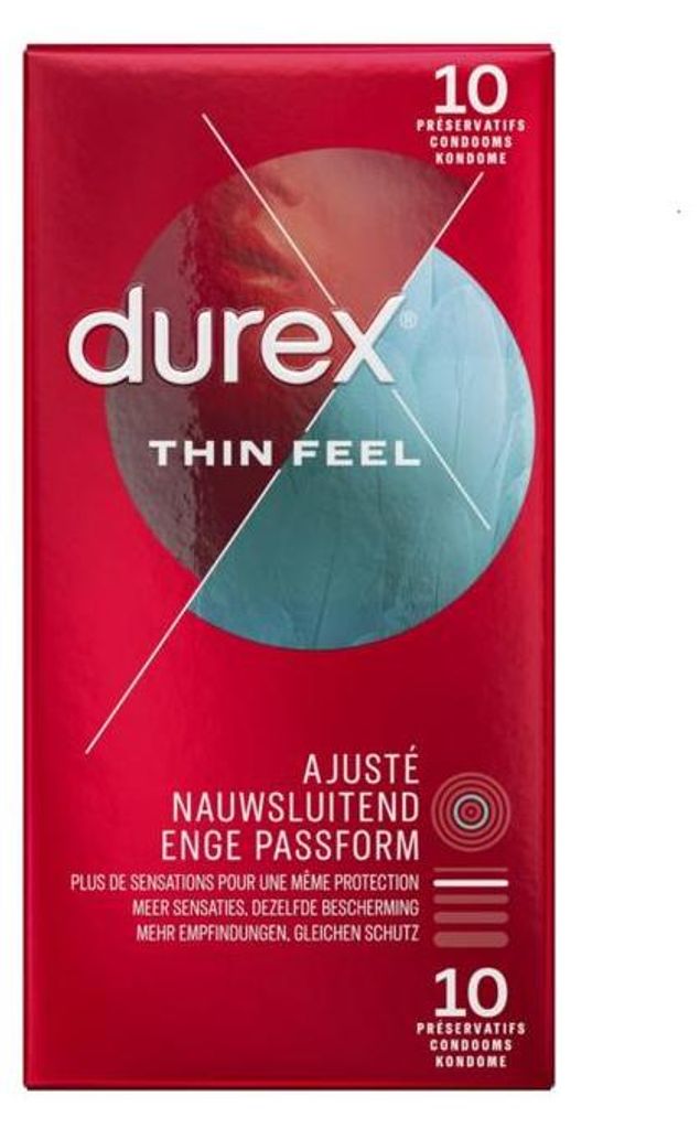 Durex Thin feel close fit (10 stuks) Productafbeelding 