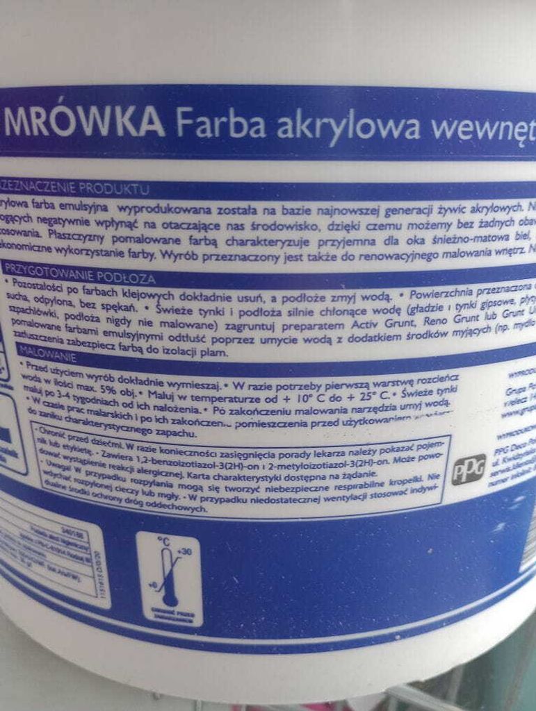 Acrylfarbe für Wände und Decken PSB 10L weiß Produktbild 3