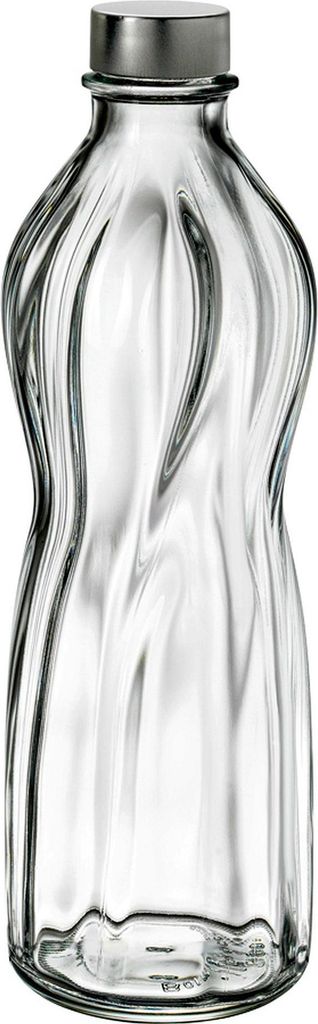 Aqua Flasche 75cl m. Metallschraubverschluss - 6 Stück