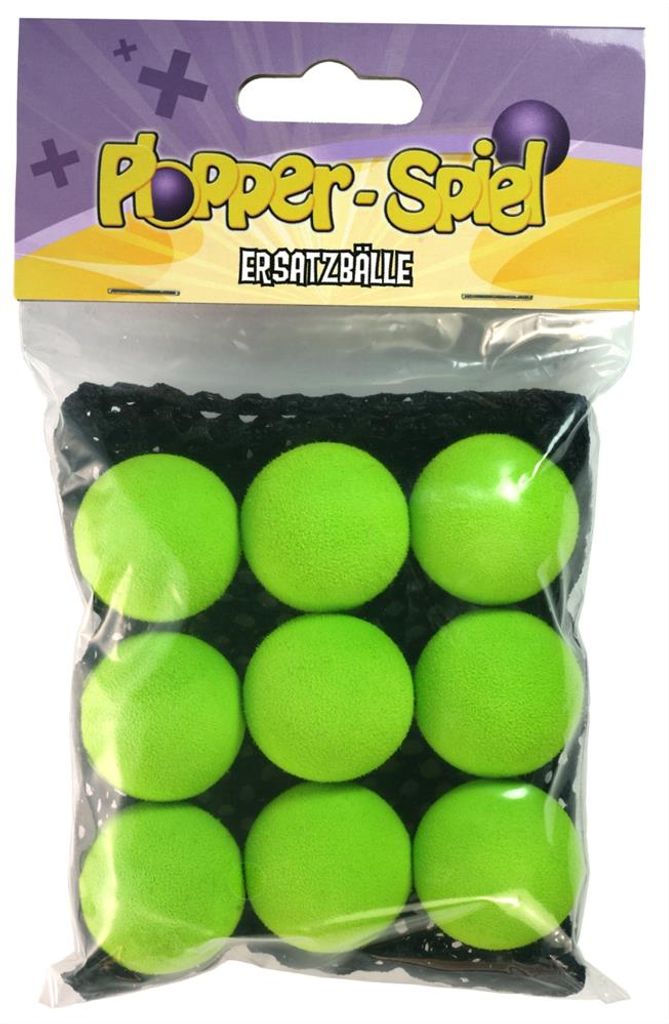 Leif Plopper reserveballen, groen, verpakking van 9 stuks Productafbeelding 