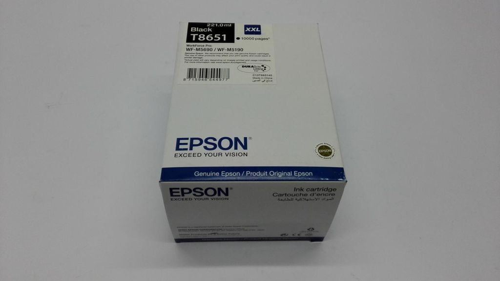 Epson Tintenpatrone Black 10K, Hohe (XL-) Ausbeute, Produktbild 