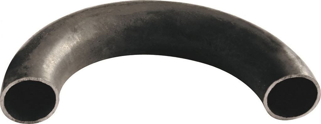 Schweißbogen 180 Grad lang 60,3 mm 2" DN 50 schwarz : 60,3 mm Größe: 60,3 mm
