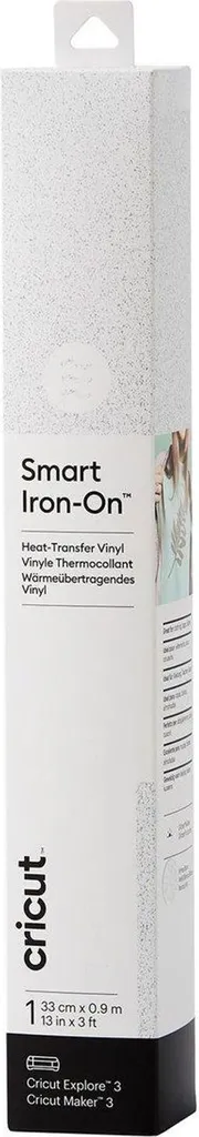 Cricut Smart Iron-on Glitter White 33x91cm - Vinyle Thermocollant 2009061