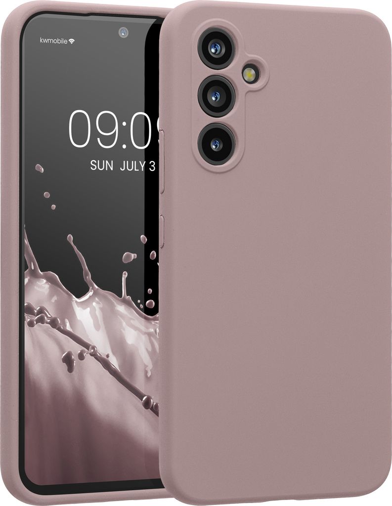 kwmobile Hülle kompatibel mit Samsung Galaxy A54 5G Hülle - A54 Case gummiert - Silikon Handyhülle - Schutzhülle Nude Lilac