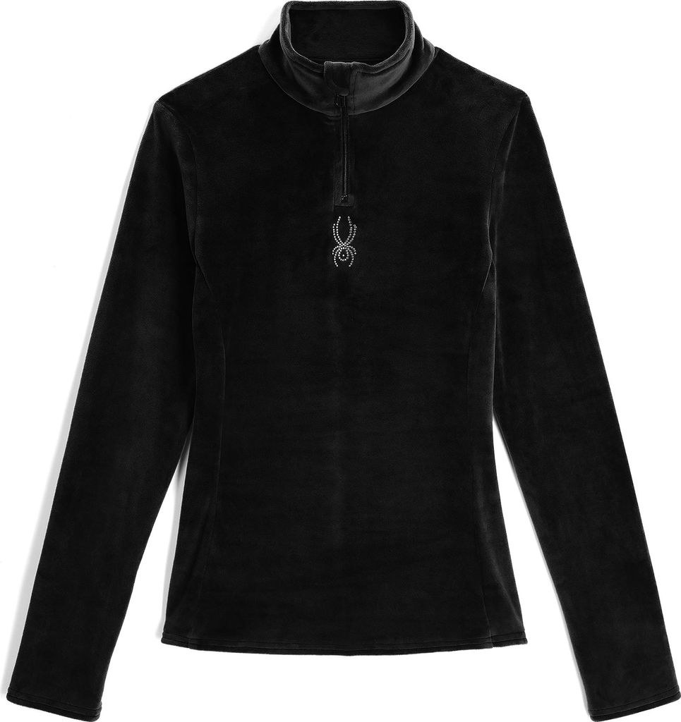 Spyder SHIMMER BUG 1/2 ZIP Damen Skirolli Funktionsshirt schwarz S