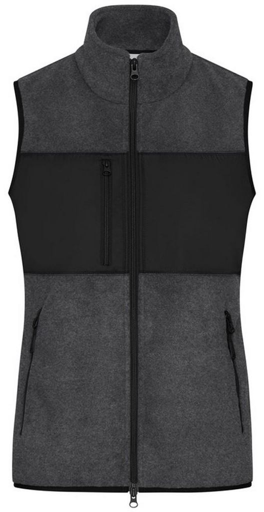 James and Nicholson - Weste für Damen LT3266 (S) (Schwarz/Dunkel meliert)