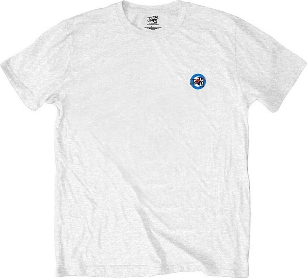 The Jam - T-Shirt Rückseitiger Aufdruck für Herren/Damen Uni kurzärmlig RO8590 (XL) (Weiß)