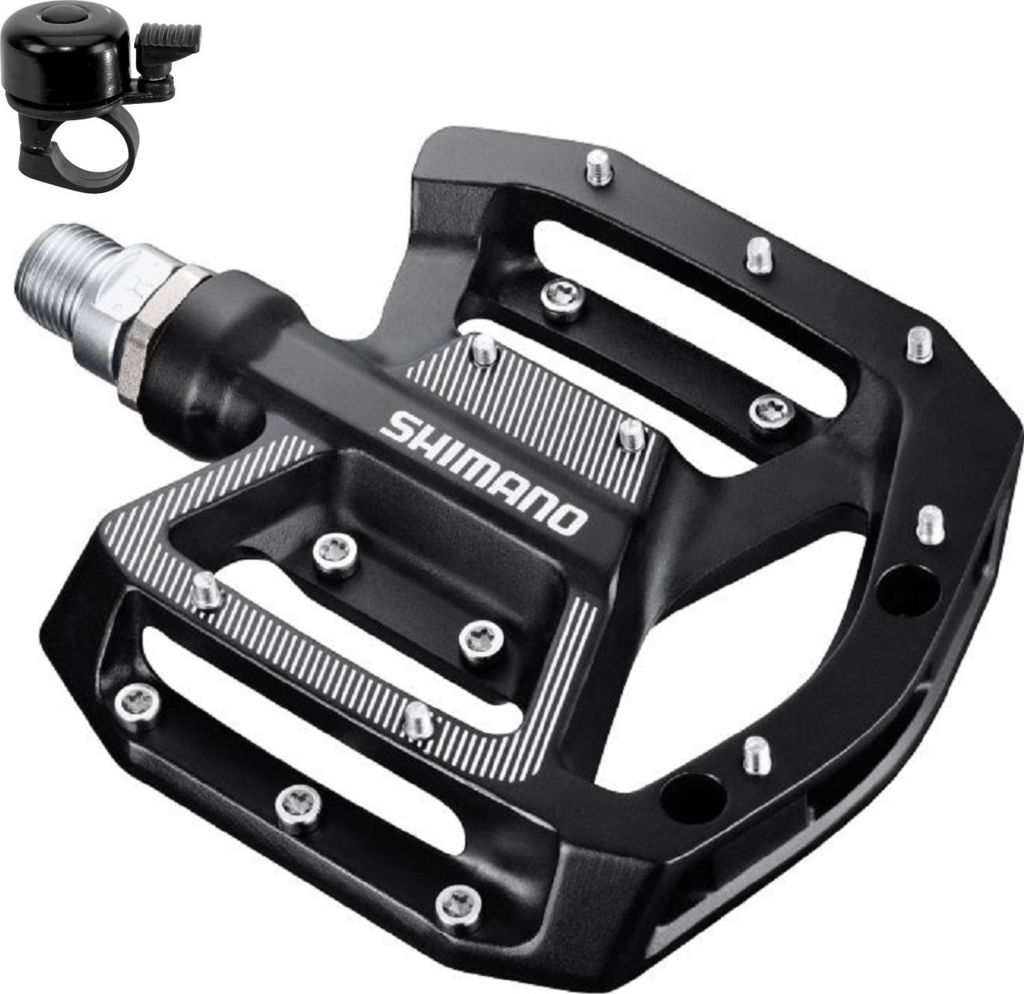 SHIMANO Pedal PD-GR 500 in Schwarz inkl. Fahrradklingel