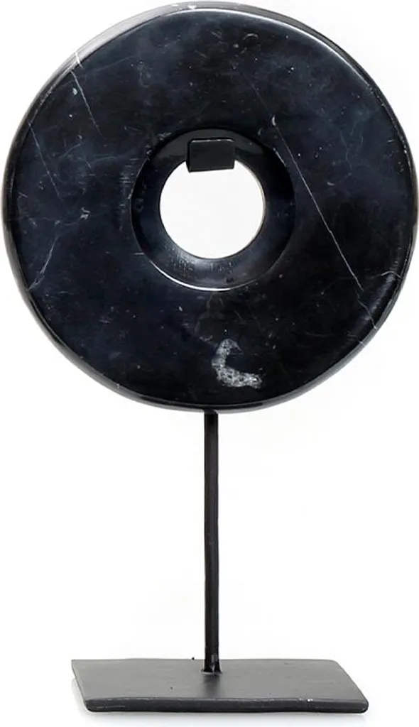 Décoration de bureau marbre noir 25cm - Idée cadeau luxe et moderne