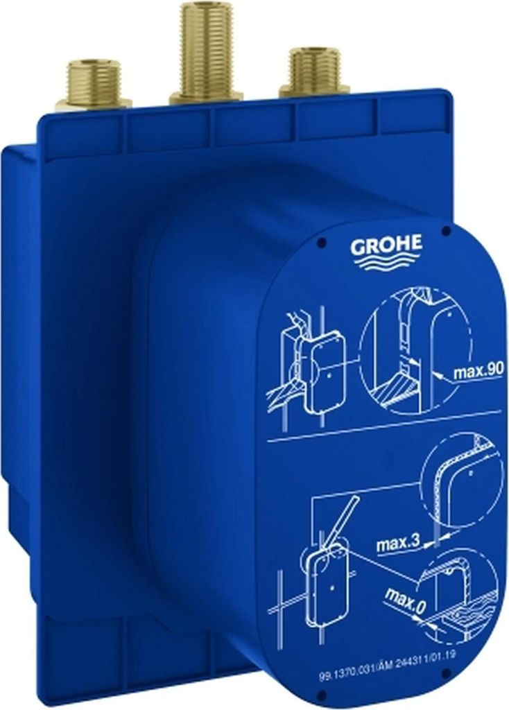 Grohe Eurosmart UP-Einbaukasten CT mit Mischung für Selbstschluss-FMS, 1 Stk.