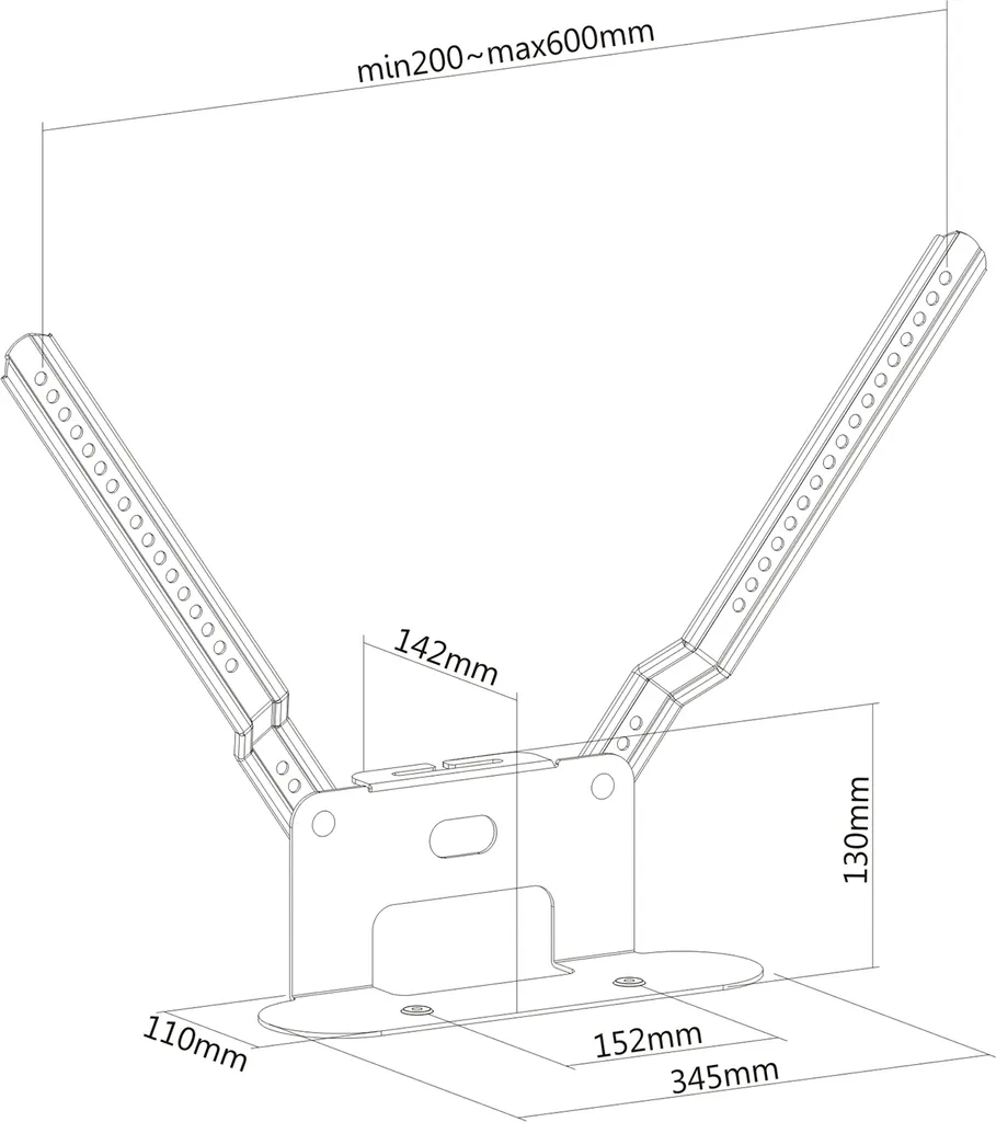 Support d'enceinte blanc discret pour Sonos Beam - Puremounts PM-SOM-081 - 5