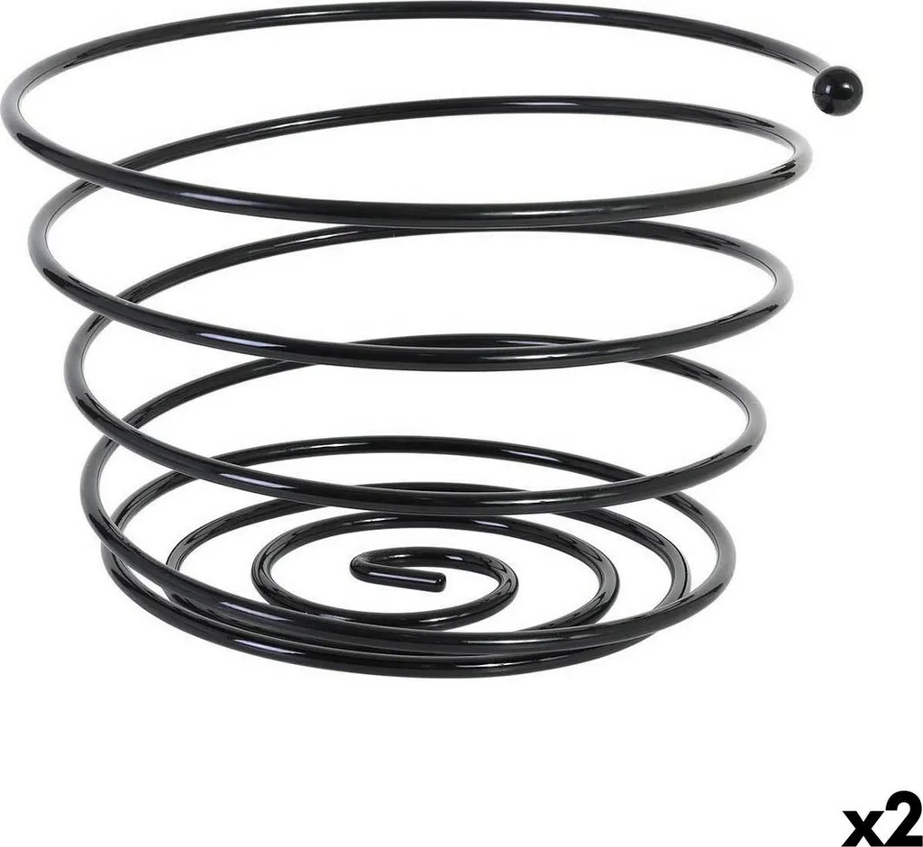 Corbeille à fruits Old Valley Noir Ø 26 cm - Idéal pour Cuisine Moderne