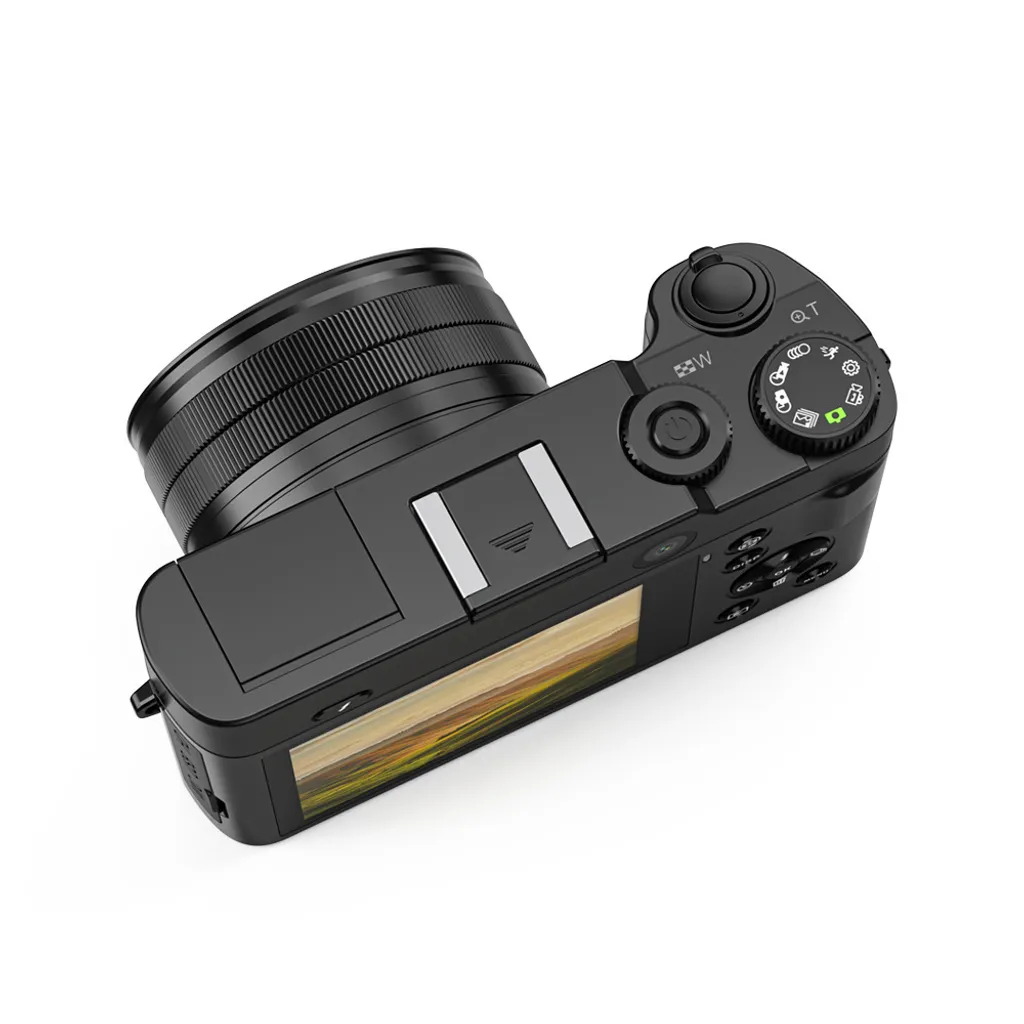 Caméscope numérique 4K tactile INF DC218T à double objectif noir mat - 5