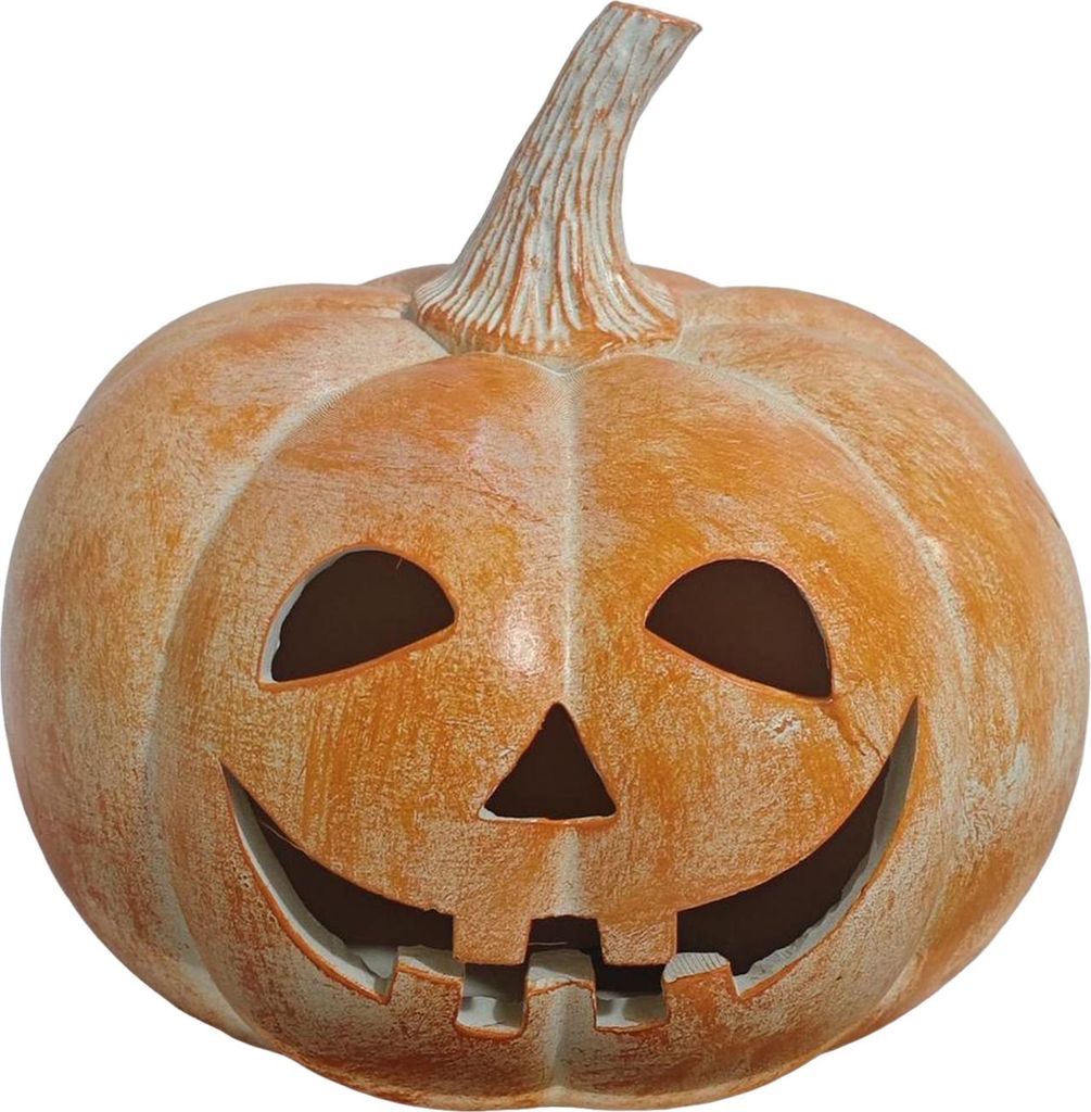 Halloween-Kürbis-Figur, handgeschnitzte Kürbis-Statue aus Kunstharz, handgefertigte Tischdekoration für Zuhause, Veranda, Haustür, Kaminsims, Z...