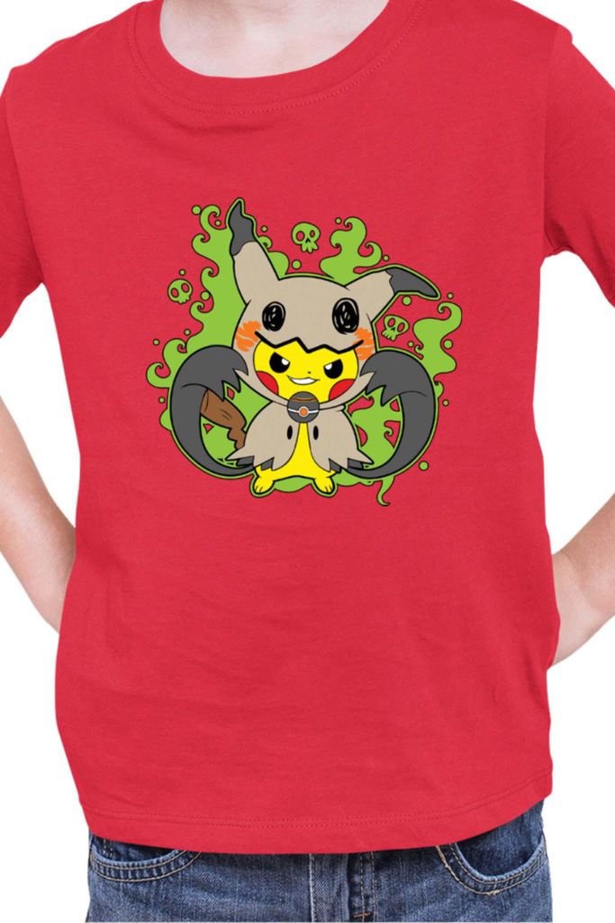Kinder T-Shirt Japan Manga Anime Comics Pokemon 040, / Rot