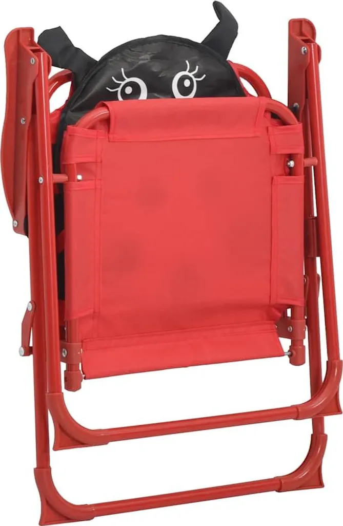 set bistrot da giardino per bambini da 3 pezzi con ombrellone rosso - 11