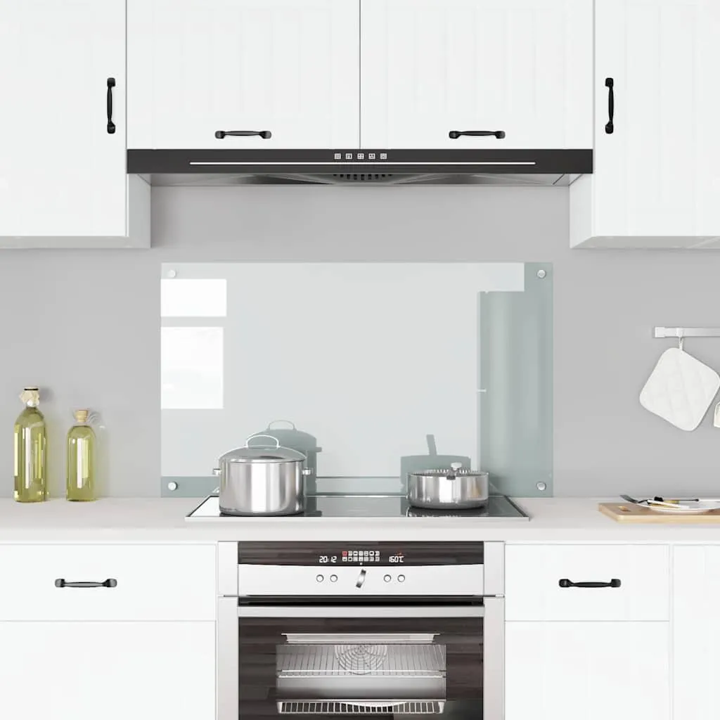 Alzatina Cucina Trasparente 100x60 cm Vetro Temperato vidaXL - Prezzo - 1