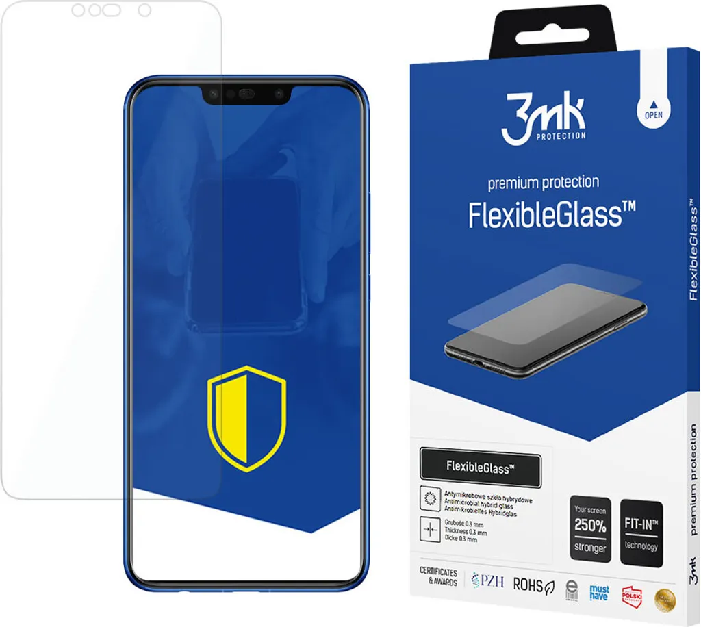 Huawei P Smart Plus Vetro Flessibile 3mk FlexibleGlass | Protezione Top