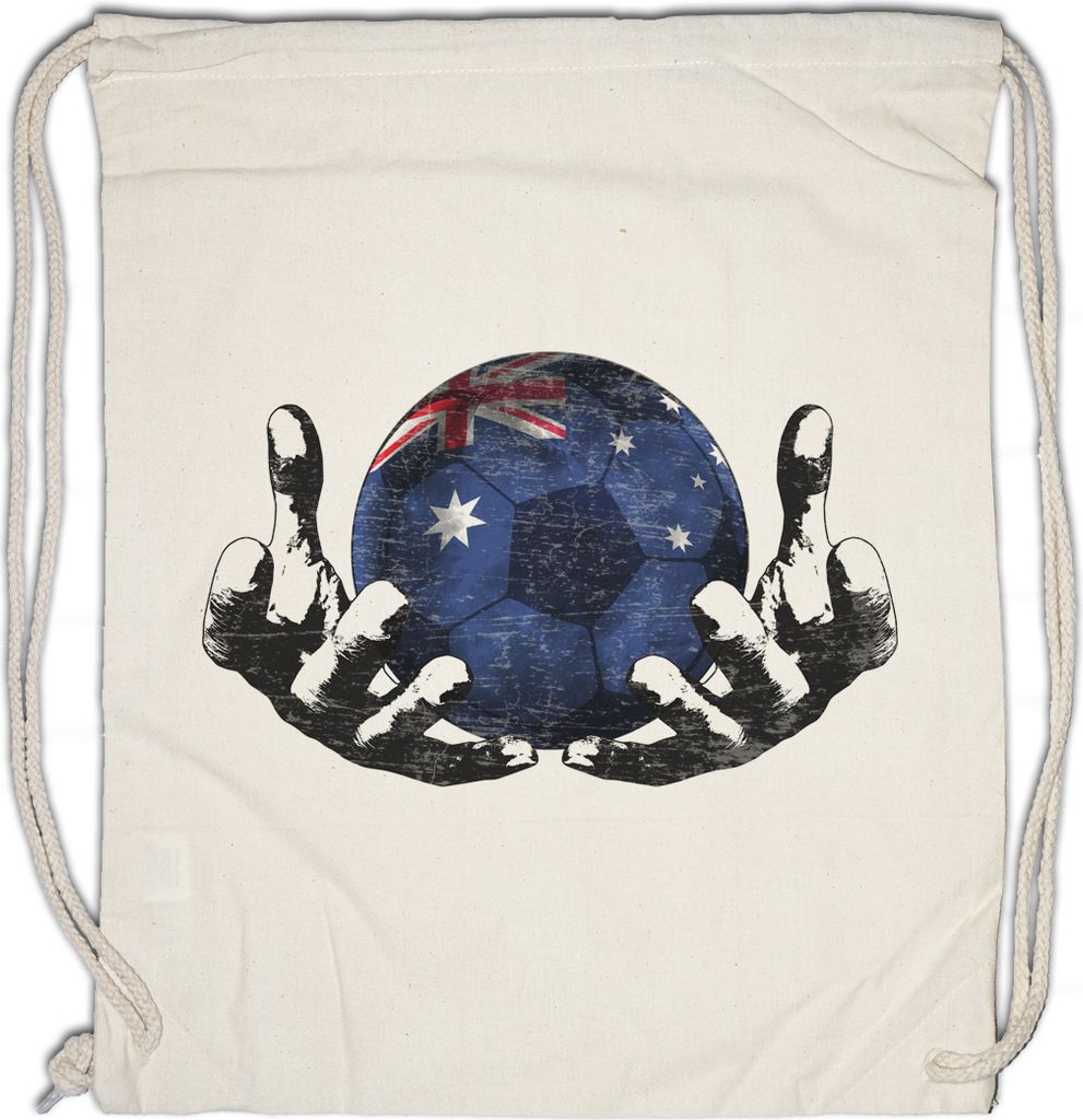 Urban Backwoods Australia Football Magic Ball, Turnbeutel, Farbe: Beige