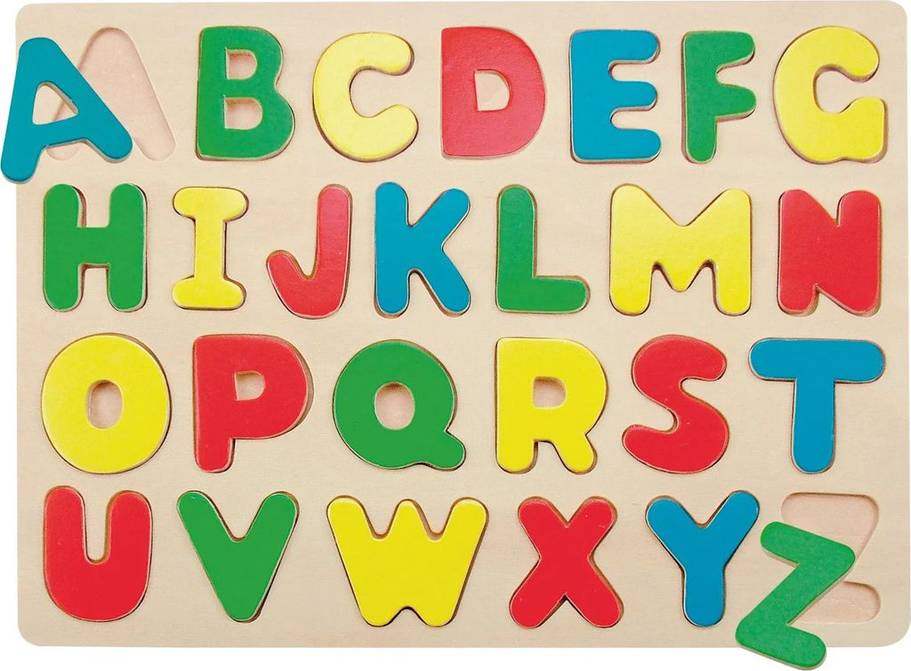 Woody Lernspielzeug großes Holzpuzzle zum Thema ABC - Produktbild 