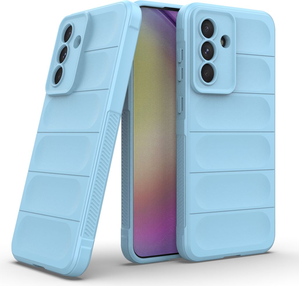 Hülle für Samsung Galaxy A36 / A56 Handyhülle Outdoor Case Cover Bumper in Hellblau