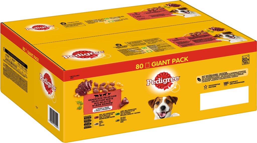 PEDIGREE® Portionsbeutel Multipack Giant Pack Adult Produktbild