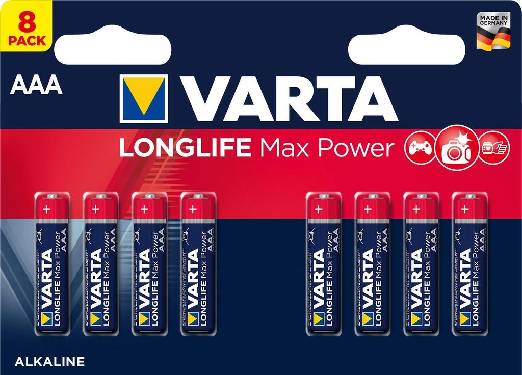 Varta 04703 101 418, Einwegbatterie, AAA, Alkali, 1,5 V, 8 Produktbild 