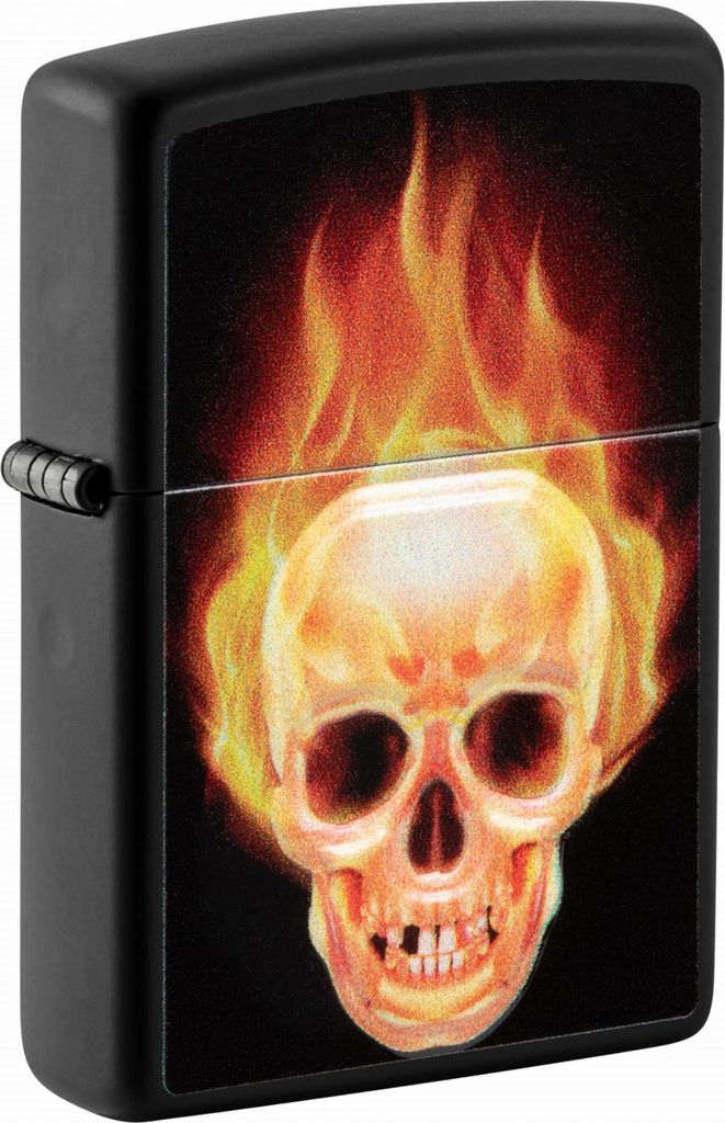 Zippo Feuerzeug "Flaming Skull" - Winddicht & Lebenslange Haltbarkeit, Geschenkidee
