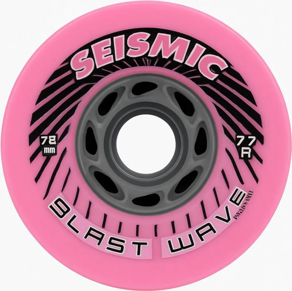 Roues de Longboard Tendres Seismic Blast Wave 78mm pour le Cruising