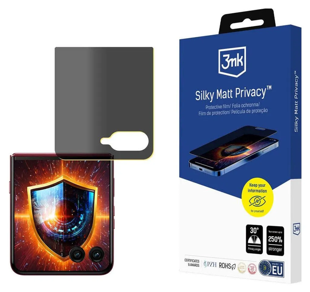 Motorola Razr 60 Ultra Privacy Film 3mk Silky Matt - Eleganza Opaca - 13