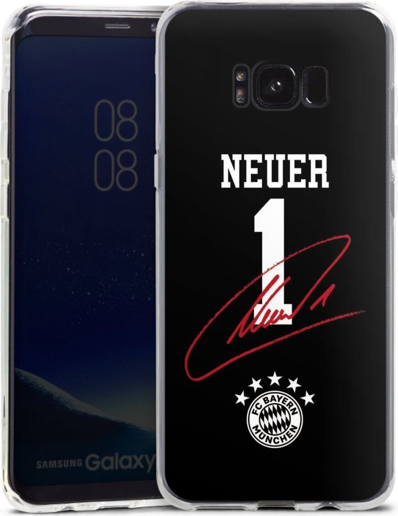 DeinDesign Handyhülle für Samsung Galaxy S8 Plus Silikon Hülle Case Smartphone Schutzhülle FC Bayern München FCB Manuel Neuer