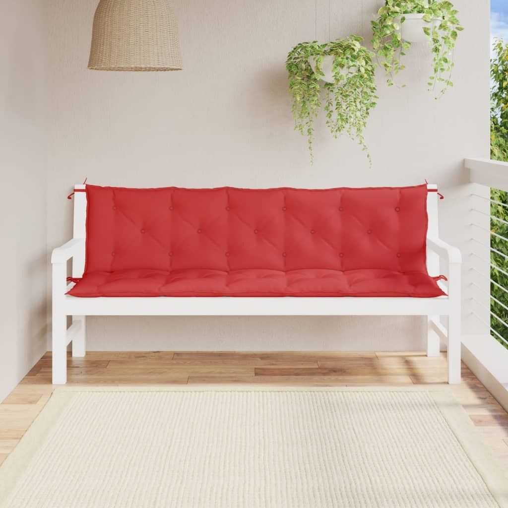 Maison Exclusive - Gartenbank-Auflage Rot 180x(50+50)x7 cm Oxford-Gewebe