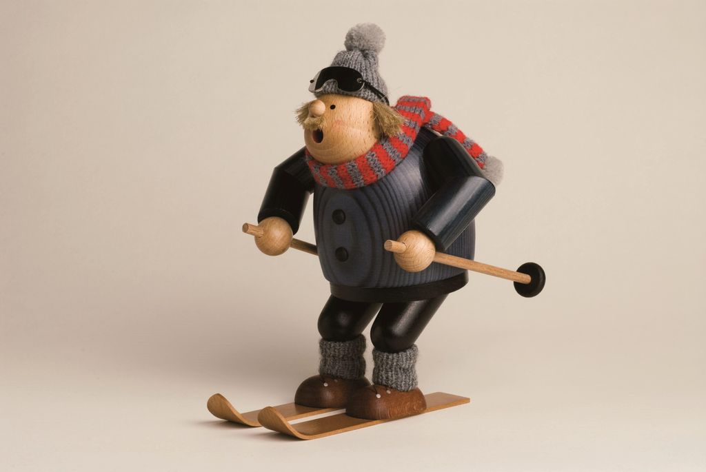 Abfahrtsläufer (20cm) Räuchermann von KWO