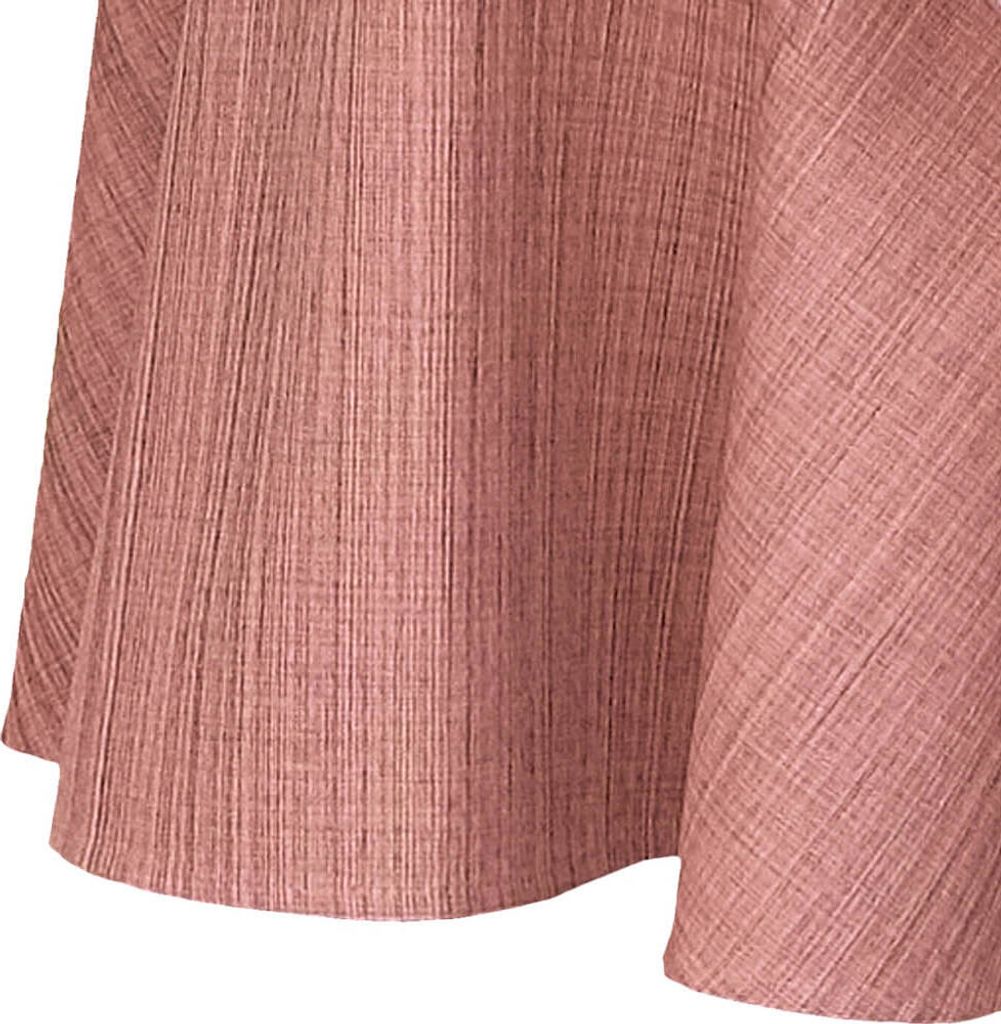 Outdoor Garten-Tischdecke rosa rund 145 cm abwaschbar