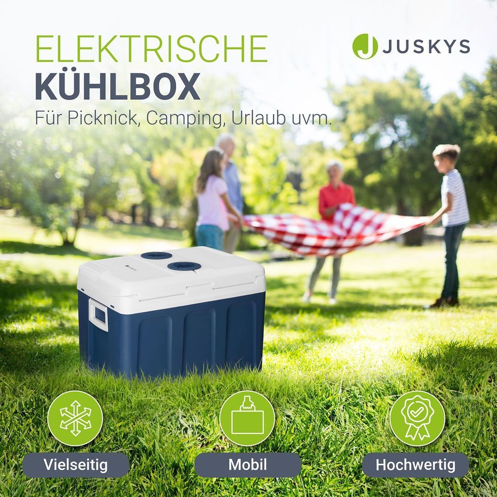 Juskys elektrische Kühlbox 40 Liter 12 V / 230 V für Auto, Produktbild 2