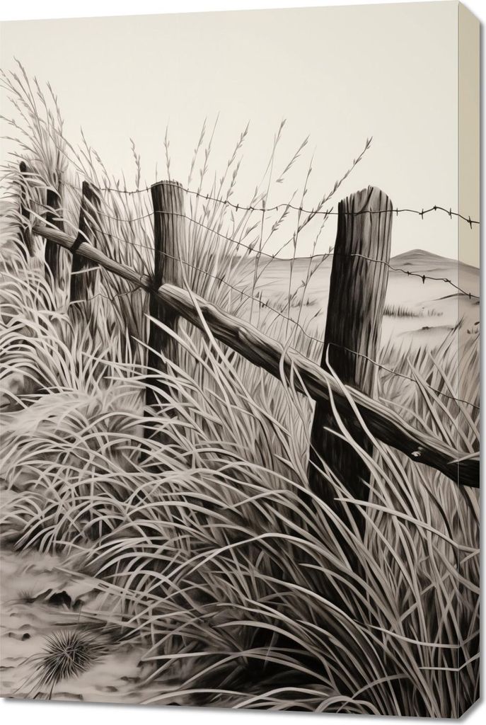 Bild 60x90cm Geräusche und Flüstern des Landzauns