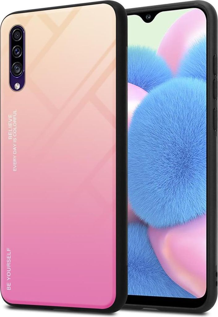 Cadorabo Hülle für Samsung Galaxy A50 4G / A50s / A30s Schutz Hülle in Schwarz Handyhülle TPU Etui Cover Case Tempered