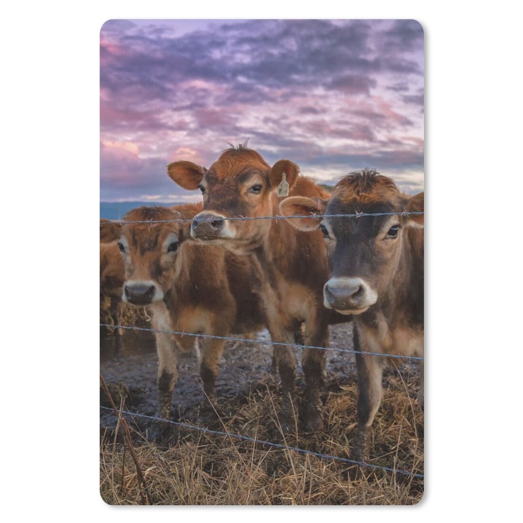MuchoWow Mauspad Mousepad Kuh - Tiere - Kühe 40x60 cm - Mousepads - Maus Mat - Pad - Mausunterlage - Schreibtisch Accesoire