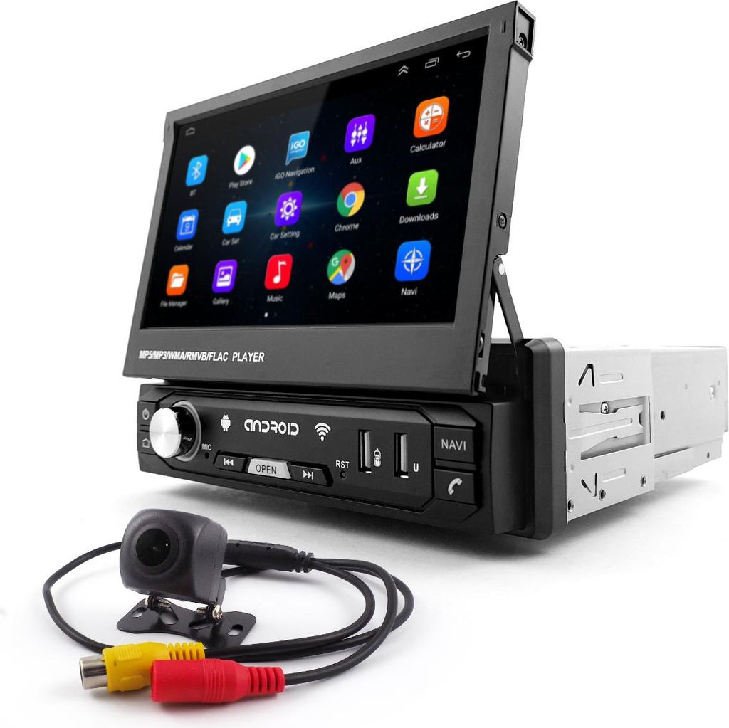Radio Samochodowe 1DIN 7" GPS Android 2/32 GB Wysuwany Zdjęcie produktu 