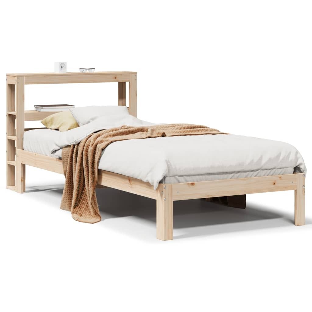 vidaXL Bettgestell mit Kopfteil ohne Matratze 90x200 cm