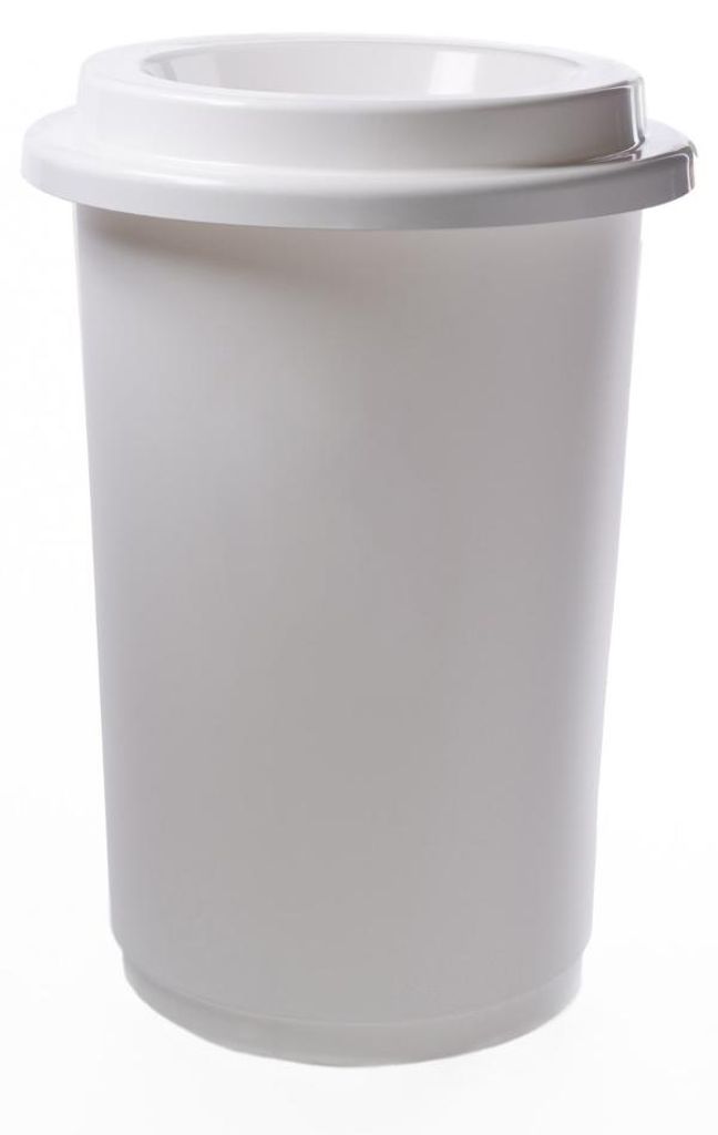 Plafor Eco Bin 50l – Recycling-Kunststoff – Weiß