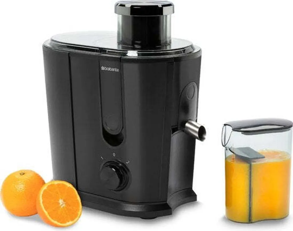 Brabantia BBEK1123BK Extracteur de Jus en Acier Inoxydable 500W Noir Mat