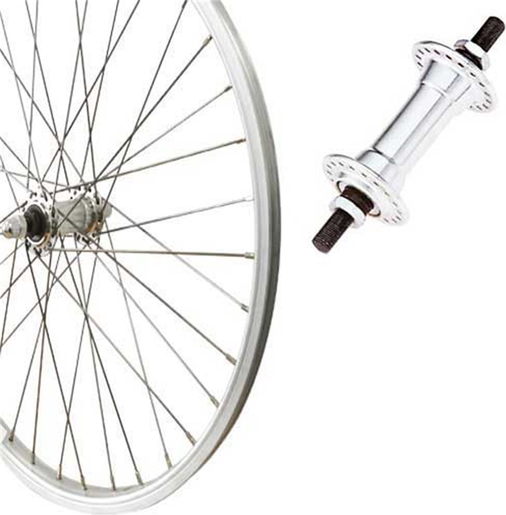 Roland Vorderrad 28, silber, Kastentyp, Aluminiumfelge und -nabe