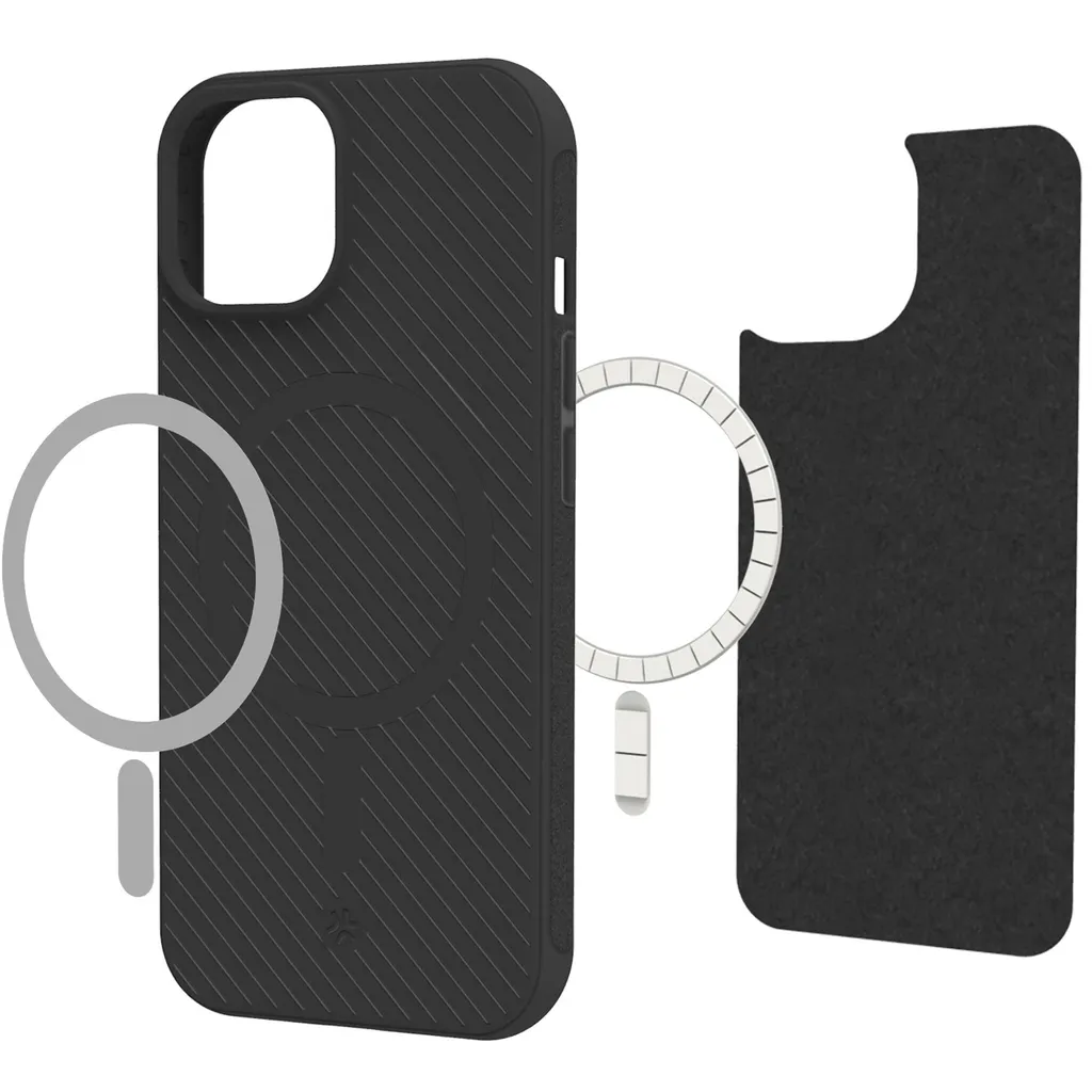 Coque iPhone 15 Ultramag Ultra Noir - Protection MagSafe Antichoc Fine - 6