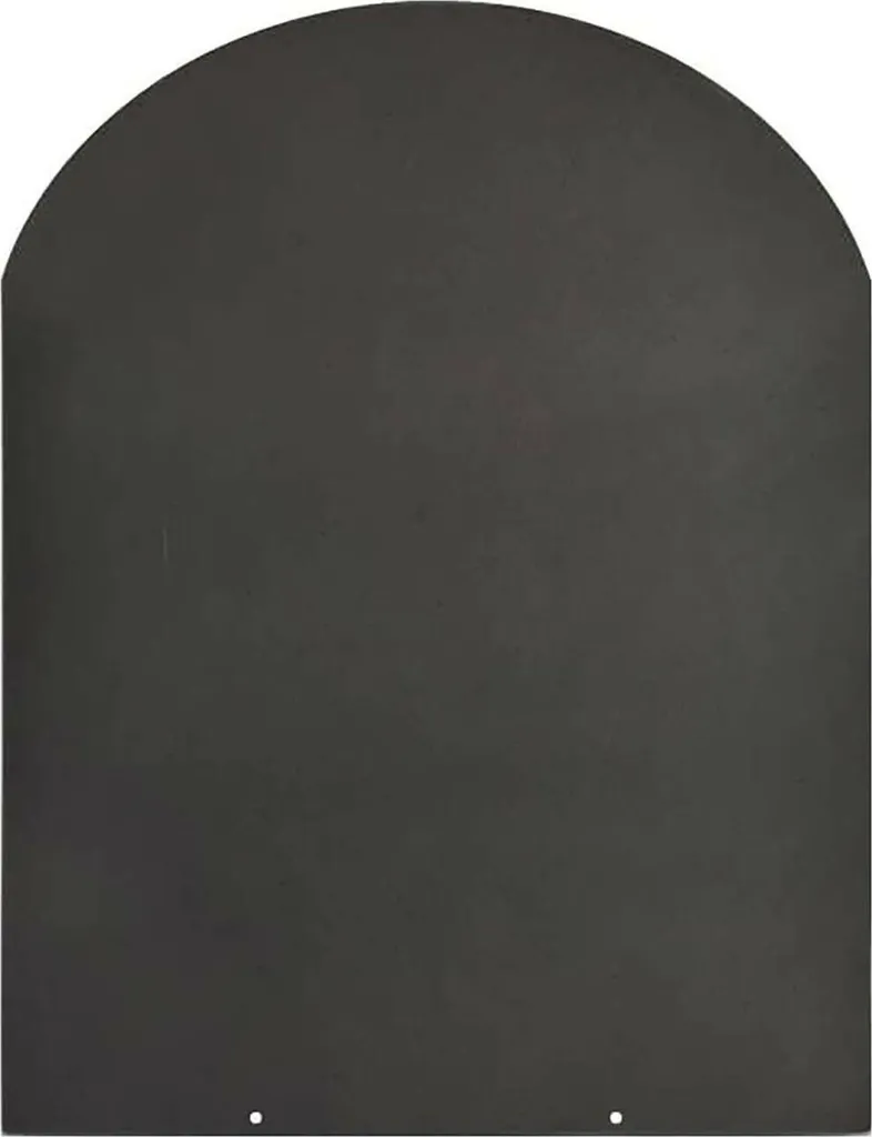 Pedana Protezione Camino Dmora Alfedena Nero | Acciaio Made in Italy