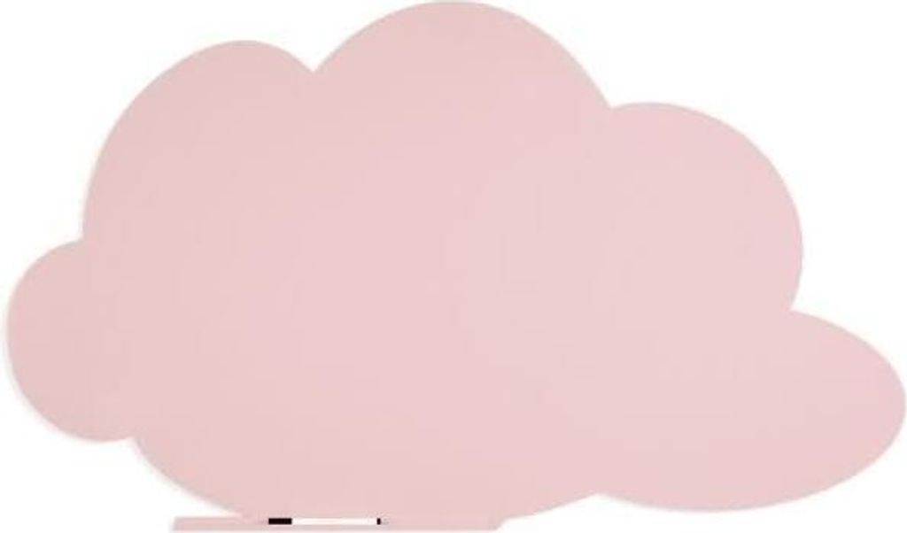 Symbol-Tafel Skinshape Wolke lackiert 100x150cm RAL 490-1 rosa.