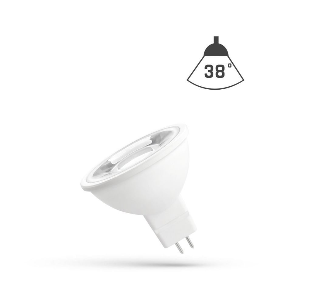 Spectrum LED Leuchtmittel MR16 Reflektor 6W = 43W GU5,3 12V 500lm Tageslicht 6000K kaltweiß 38°