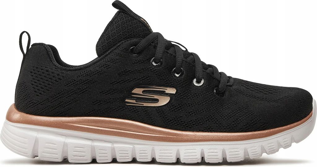 BUTY damskie SKECHERS GRACEFUL 12615-BKGD sportowe lekkie Zdjęcie produktu 