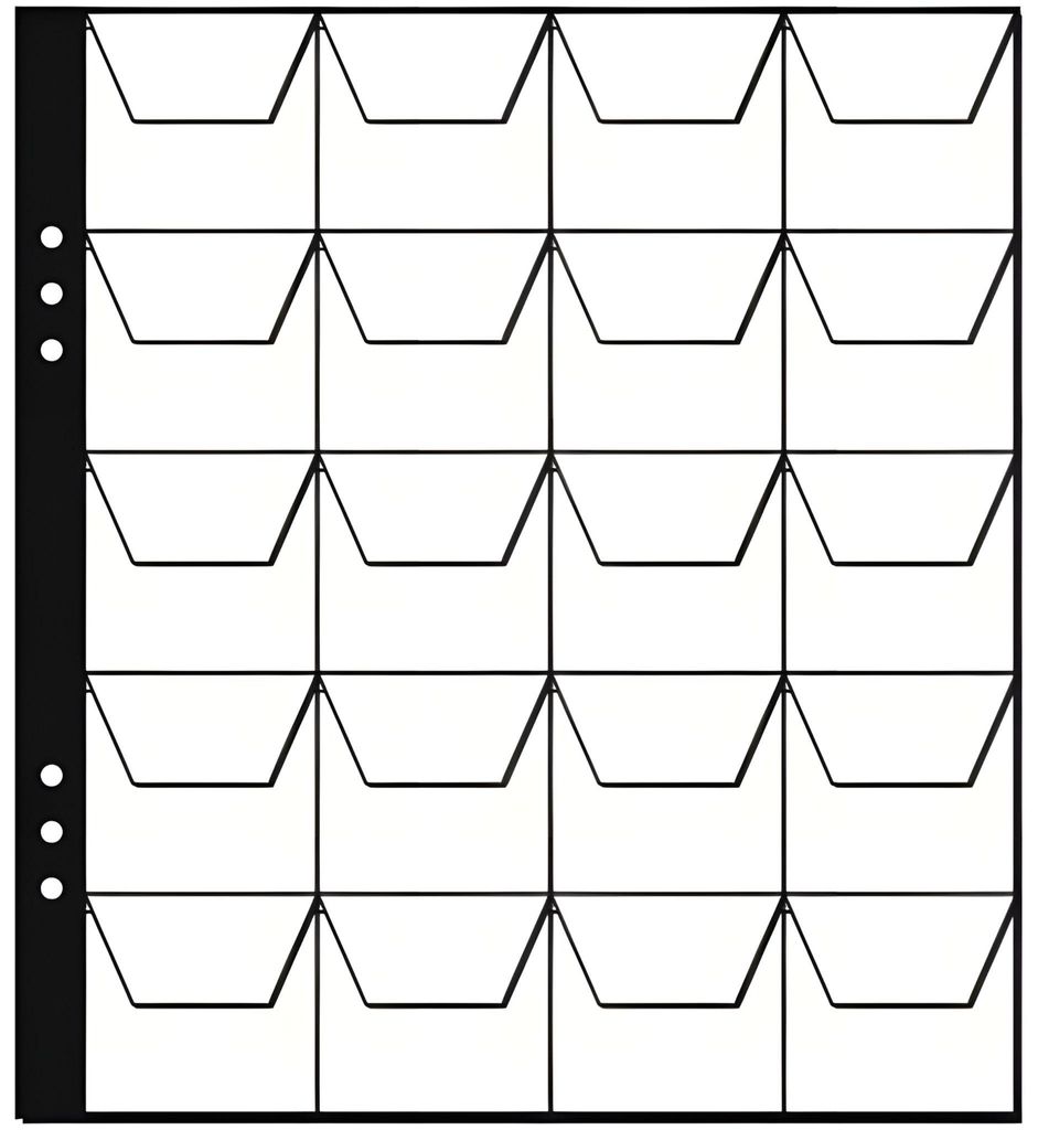 PAGNA Münzhüllen 20 Fächer à 45 x 45 mm 215 x 235 mm 5 Produktbild 